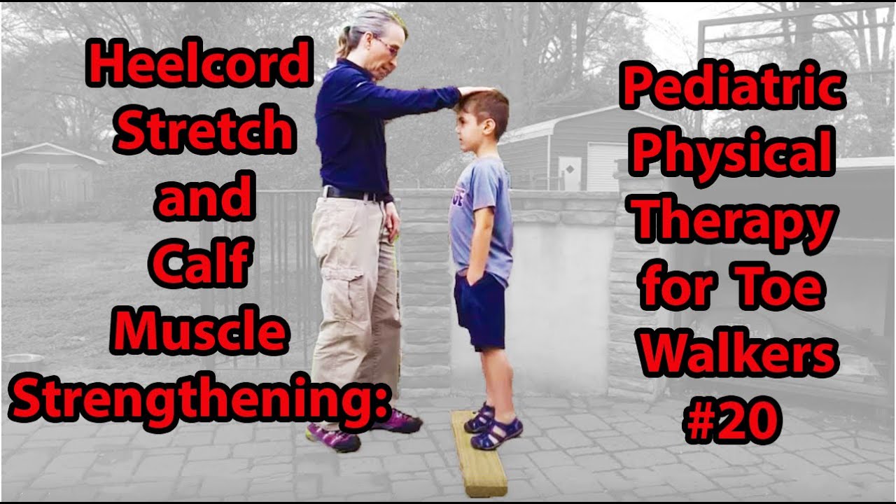 A parent gently helping a child stretch their calves beside a bed in a softly lit bedroom, calm bedtime routine moment